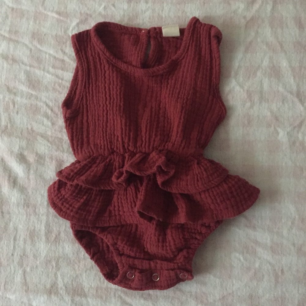 Baby Girl Onesie One Piece Jumper Muslin NWOT